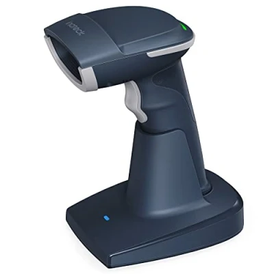 Bild av Inateck 2D trådlös streckkodsskanner, Bluetooth 5.0, 2,4 Ghz intelligent station, skärmskannning, BCST 54 (blå)
