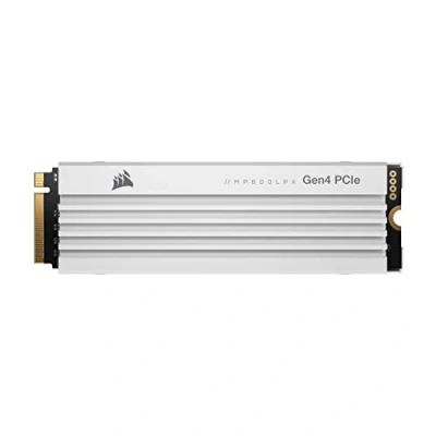 Bild av Corsair MP600 PRO LPX 4TB M.2 NVMe PCIe x4 Gen4 SSD Optimerad För PS5 (Upp Till 7 100 MB/sek. Sekventiell Läsning Och 6 800 Skrivhastighet, Kompakt Formfaktor) Vit