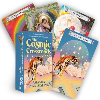 Bild av The Cosmic Crossroads Oracle: A 44 Card Deck and Guidebook for Times of Transition