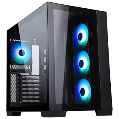 Bild av itek Case DARK CAVE Gaming Tower, ATX, 4 x 12 cm ARGB fläkt, 2xUSB3, Type C, Side &amp; Front Panel Temp Glass