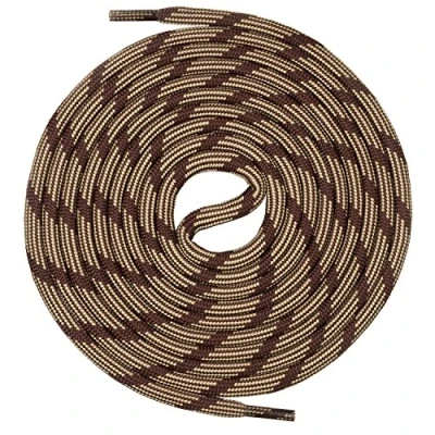 Bild av Mount Swiss Runda skosnören för vandringsskor, trekkingskor och arbetsskor extra slitstarka ø 5 mm, färg brun beige m2, längd 120 cm