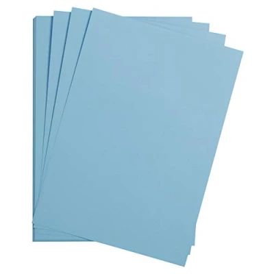 Bild av Clairefontaine 975571C förpackning med 25 pysselkartonger Maya, 185 g, DIN A2, 42 x 59,4 cm, 1 pack, himmelsblå
