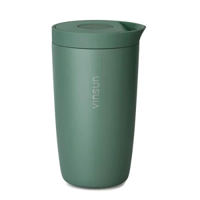 Bild av Vinsun Termosmugg Kaffe to go 350ml Rostfritt Stål, Dubbelväggig isolering, Läcksäker Resemugg för Varma och Kalla Drycker Kaffemugg med Snabbpressförslutning