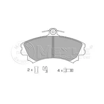 Bild av MEYLE 025 219 2015 Jeu de plaquettes frein ORIGINAL Quality Essieu avant avec indicateur d&#039;usure tôle anti bruit MITSUBISHI: COLT 6