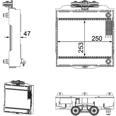 Bild av Kylare, motorkylning MAHLE CR 923 000P