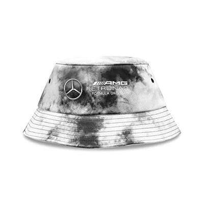 Bild av Mercedes AMG Petronas Formula one Team batikfärgad hinkhatt grå unisex storlek: size, Grå, size