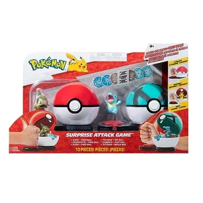 Bild av Pokemon Attack Axew Poké Ball vs. Totodile Net
