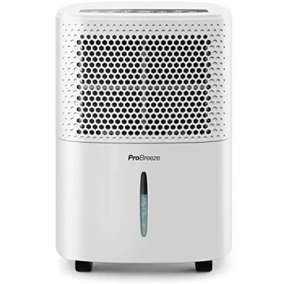 Bild av Pro Breeze 12L/Dag Avfuktare med Digital Display, Viloläge, Kontinuerlig Dränering, Torkning av Tvätt och 24 Timmars Timer Perfekt för Fukt Kondens, Tyst Märkescertifierad