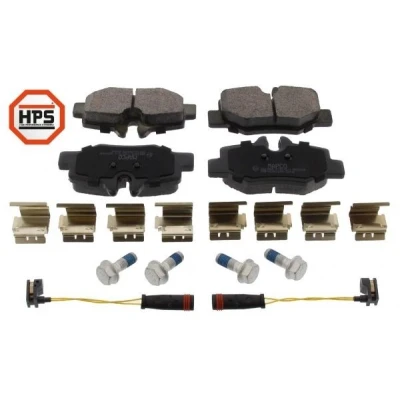 Bild av MAPCO 6801HPS Jeu de plaquettes frein Essieu arrière contact signal d&#039;usure inclus avec vis d&#039;étrier accessoires