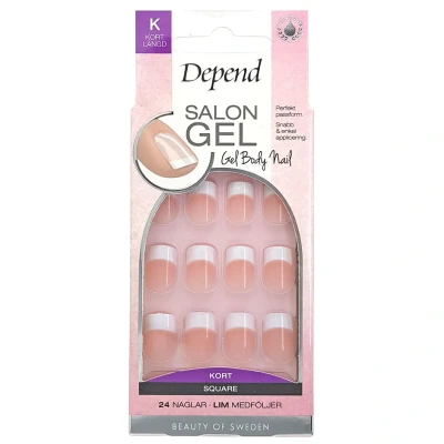 Bild av Depend Salon Gel Rosa Square Kort