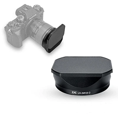 Bild av (58 mm) JJC linsskydd för Fujifilm XF 23 mm F1.4 R LM WR &amp; 33 objektiv med gliddesign huvlock — ersätter Fuji LH XF23 II/LH 2 bajonettset
