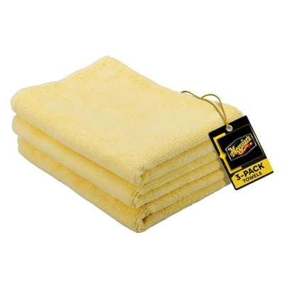 Bild av Meguiar&#039;s X2020 Supreme Shine Rengöringstrasor av Mikrofiber, Gul, 3 st