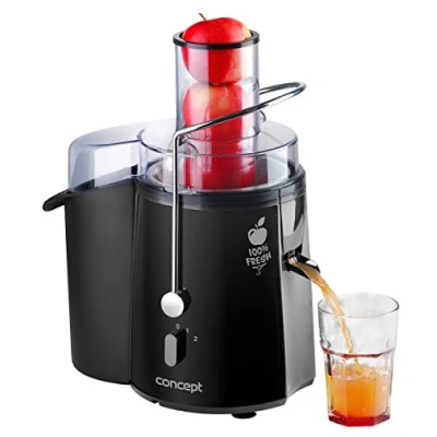 Bild av CONCEPT hushållsapparater LO7027 juicepress Fresh med XXL påfyllningsöppning, 7,2 cm och två omkopplingar, 16 800 varv per minut, 1,8 l, 1 000 W, svart
