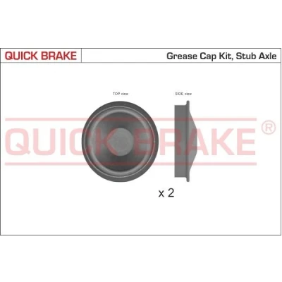 Bild av QUICK BRAKE 9828K Bonnette/tête/bout, roulement de roue 59 RENAULT: TWINGO 1, CLIO 3, Super 5 3/5 portes