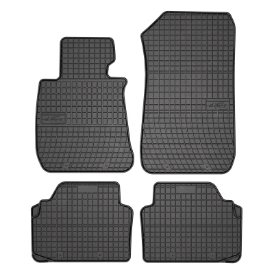 Bild av FROGUM 0661 Ensemble de tapis sol Caoutchouc avant et arrière 4 noir Sur mesure BMW: 3 Berline