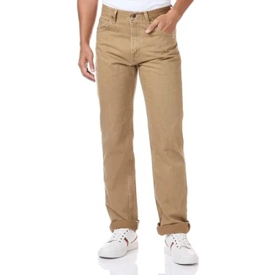 Bild av Wrangler Authentics Herrjeans, klassisk 5 ficksmodell, normal passform med viss stretch, Khaki, 30W / 30L