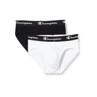 Bild av Champion Herr Core Briefs X2 Slip, flerfärgad (vit/svart), XL (förpackning med 2)