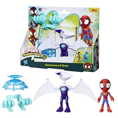 Bild av Marvel Spidey och hans supervänner dino Wes Ghostasaurus &amp; Spidey, Spider Man actionfigurer
