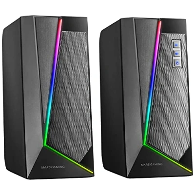 Bild av Mars Gaming MS7, RGB högtalare, Bluethooth 5.0+Jack 3.5, DSP Sound 20W, svart