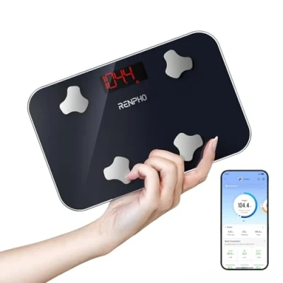 Bild av RENPHO Bluetooth Kroppsfettsvåg Mini Smart Våg Digital Kroppsvikt Badrumsvåg BMI