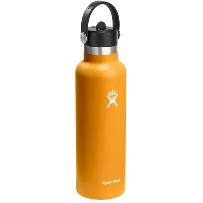 Bild av Hydro Flask 21oz / 621ml Standard Mouth + Flex Straw Cap Water bottle