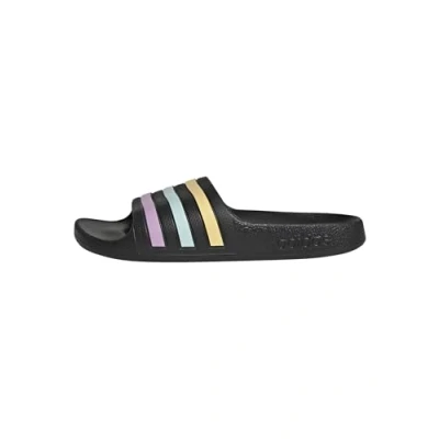 Bild av adidas Performance Adilette AQUA Unisex Badsandaler för barn, Storlek: 32, Core black/orange tint/halo mint Konstmaterial