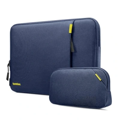Bild av tomtoc 360 fodral för 15 tums ny MacBook Air M3/A3114 M2/A2941 2024 2023, 15&quot; Microsoft Surface Laptop 5/4/3, vattenavvisande allroundskyddande bärbar dator med tillbehörsväska