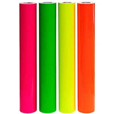 Bild av Finest Folia Neon plotterfolie 6510, självlysande, självhäftande, fluorescerande självhäftande film (neonröd 39, 100 x 31 cm)