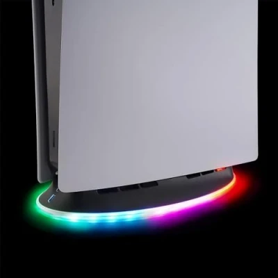 Bild av Subsonic PS5 Stand for and Slim, 2 speed cooling fläkt, RGB LED docka med 1 extra USB port
