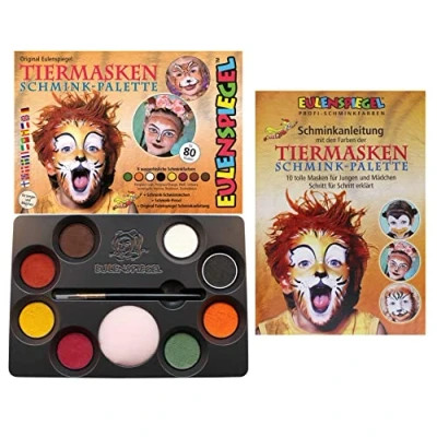 Bild av Ullspegel 208038 djurmask sminkset, 8 färger, 22,4 x 15,7 3,6 cm