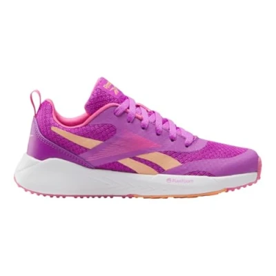 Bild av Reebok Energen RUN Unisex Väglöparskor för barn, Storlek: 32, Purple rave/true pink/sunkissed orange Konstmaterial/textil