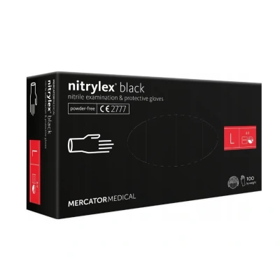 Bild av MERCATOR MER13429 Skyddshandske svart Nitril L