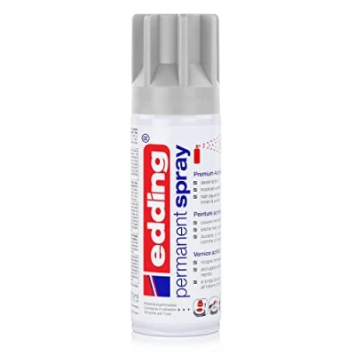 Bild av edding 5200 permanent spray neongul matt 200 ml akryllack för målning och dekoration av glas, metall, trä, keramik, plast, duk färgspray, akrylspray, färgspray
