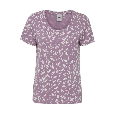 Bild av ICHI Ihlisa Tshirt med print, Storlek: Large, Lavender mist