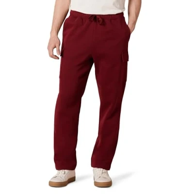 Bild av Amazon Essentials Herr Cargo Fleece Sweatpant, Mörkröd, XX Large