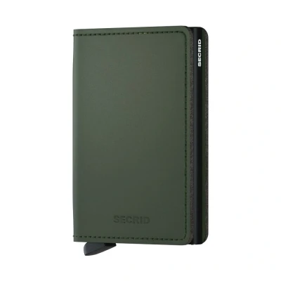 Bild av Secrid Slimwallet Matte Green Black Gratis gravyr