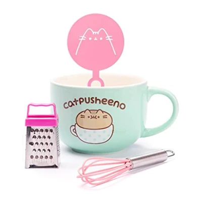 Bild av Pusheen rån med stencil Whisk Grater Cat Cappuccino Cup 17 oz One Size