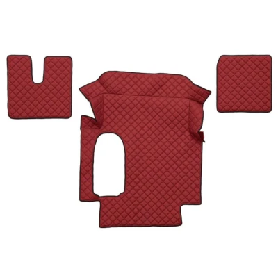 Bild av F CORE FL21 RED Ensemble de tapis sol Similicuir avant 3 Rouge