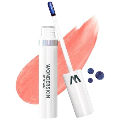 Bild av Wonderskin Wonder Blading Lip Stain Masque, Långvarigt Nudefärgat Läppfärg, ÖVerföringssäkert &amp; Go Makeup (Crush Masque)