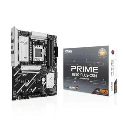 Bild av ASUS PRIME B850 PLUS CSM, AMD, AM5 sockel, AMD Ryzen 7000 Series, 8000 9000 DDR5 SDRAM, 256 GB, DIMM