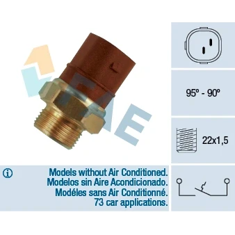 Bild av Temperaturswitch, kylarfläkt, audi,seat,vw, 1 404 977 S1, 977, 867 959 481