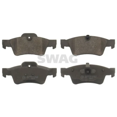 Bild av SWAG 10 91 6615 Jeu de plaquettes frein Essieu arrière préparé pour indicateur d&#039;usure avec clip piston MERCEDES BENZ: Classe ML, R