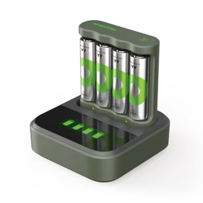 Bild av GP Battery B441 Dockingstation Rundzellen Ladegerät NiMH Micro AAA Mignon AA (GPRCKCHB441D419)