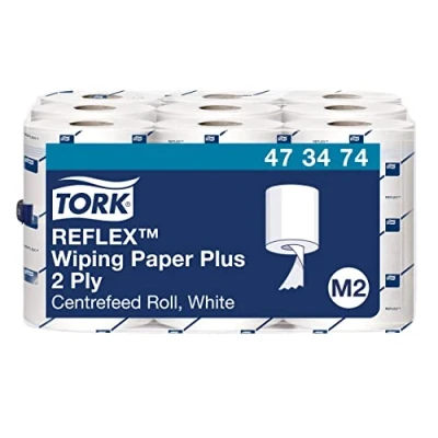 Bild av Tork 473474 reflex stark mångsidig pappersnäsdukar (9 pack) 9 x 67 m