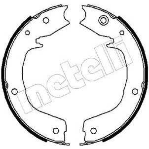 Bild av Bromsbackar, sats, parkeringsbroms METELLI 53 0267