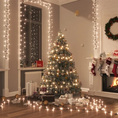 Bild av VidaXl Kompakt Ljusslinga Med 2000 Led Varmvit 45 M Pvc