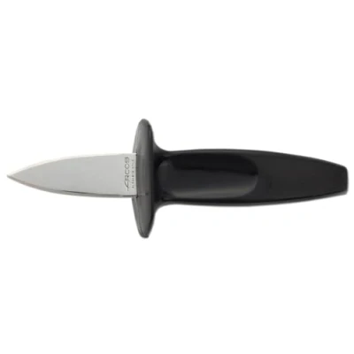 Bild av ARCOS Österskniv i rostfritt stål 60 mm och ergonomiskt polypropenhandtag. Östersöppnarkniv. Professionell kökspryl. Svart färg