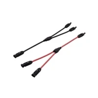 Bild av TRU COMPONENTS TC 12195656 1x MC 4 fördelare Y kontakt för 2x uttag + på kontakter 1000 V DC 30 A Svart, Röd 2 st