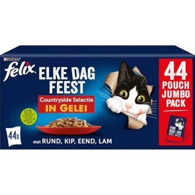 Bild av PURINA Felix Fantastic Mix in jelly våtfoder för katter 44 x 85 g