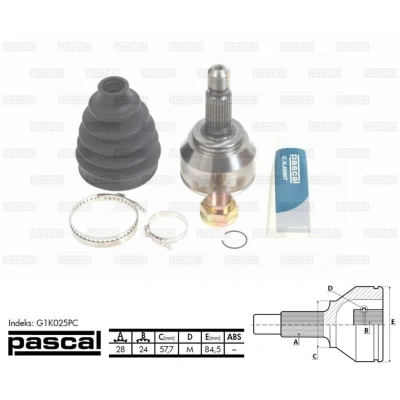 Bild av Ledsats, drivaxel Pascal G1K025PC
